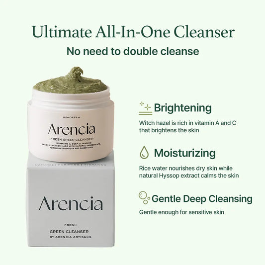 ARENCIA - Fresh Green Rice Mochi Cleanser - 120gr